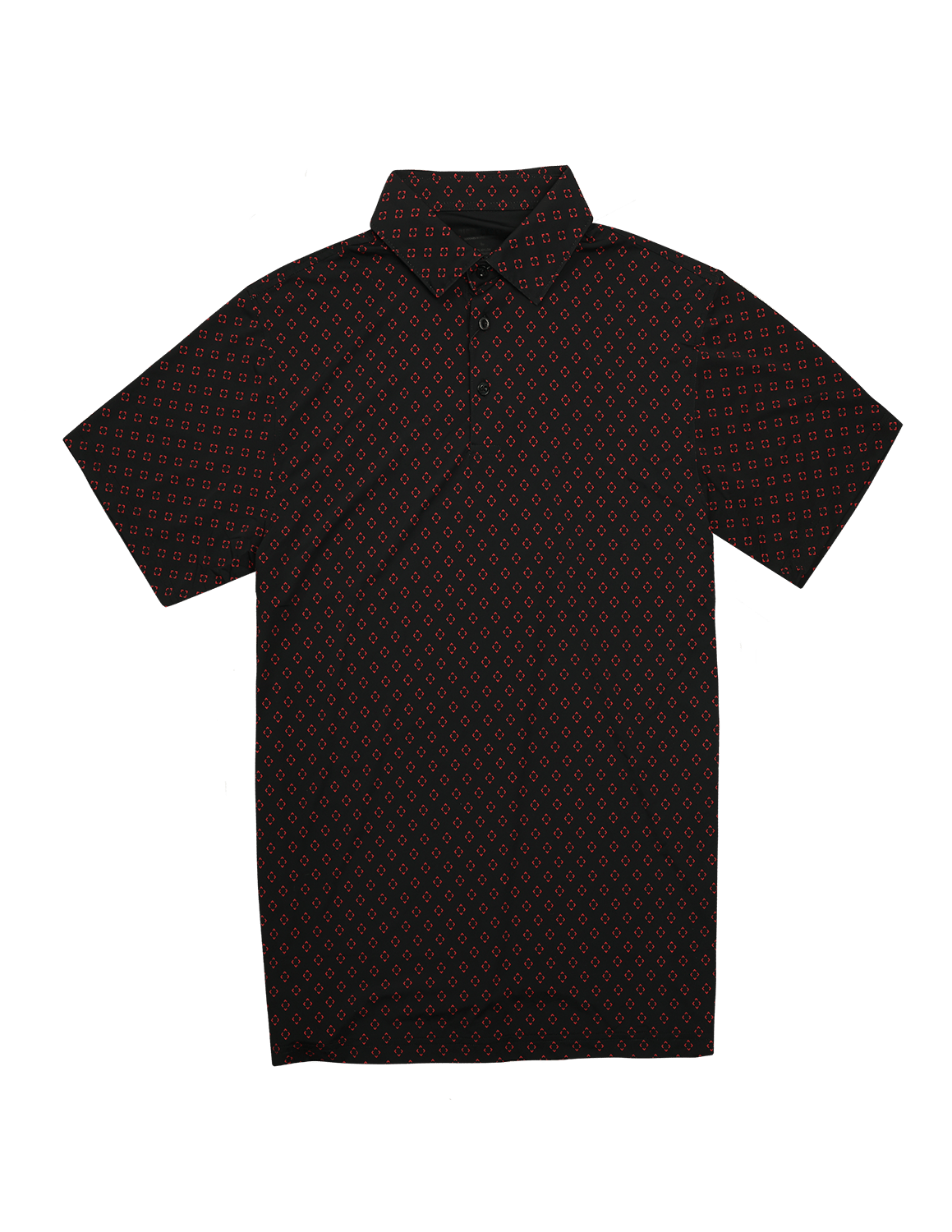 The Quad Polo Black and Red - High Creek