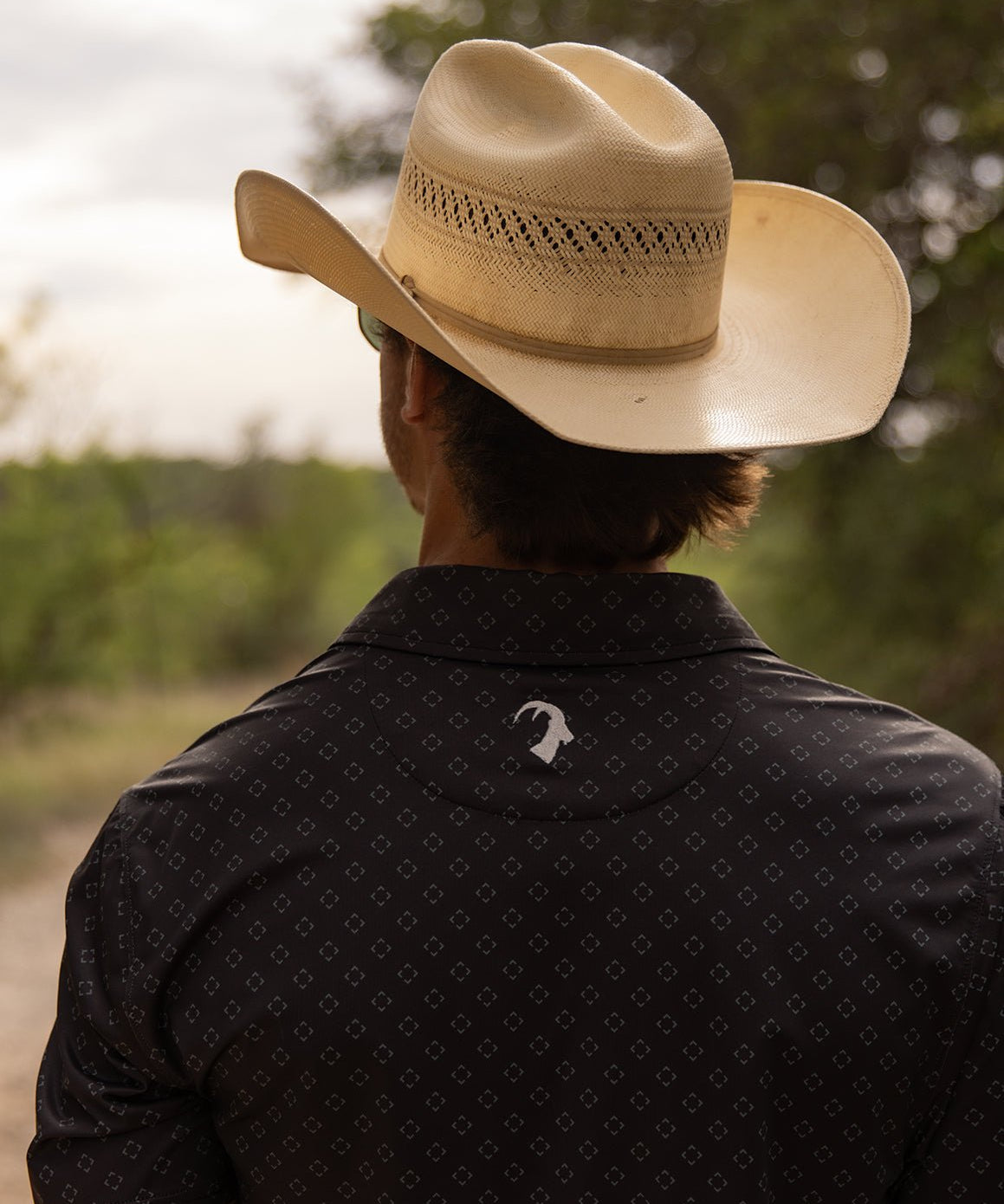 The Quad Printed Polo - High Creek