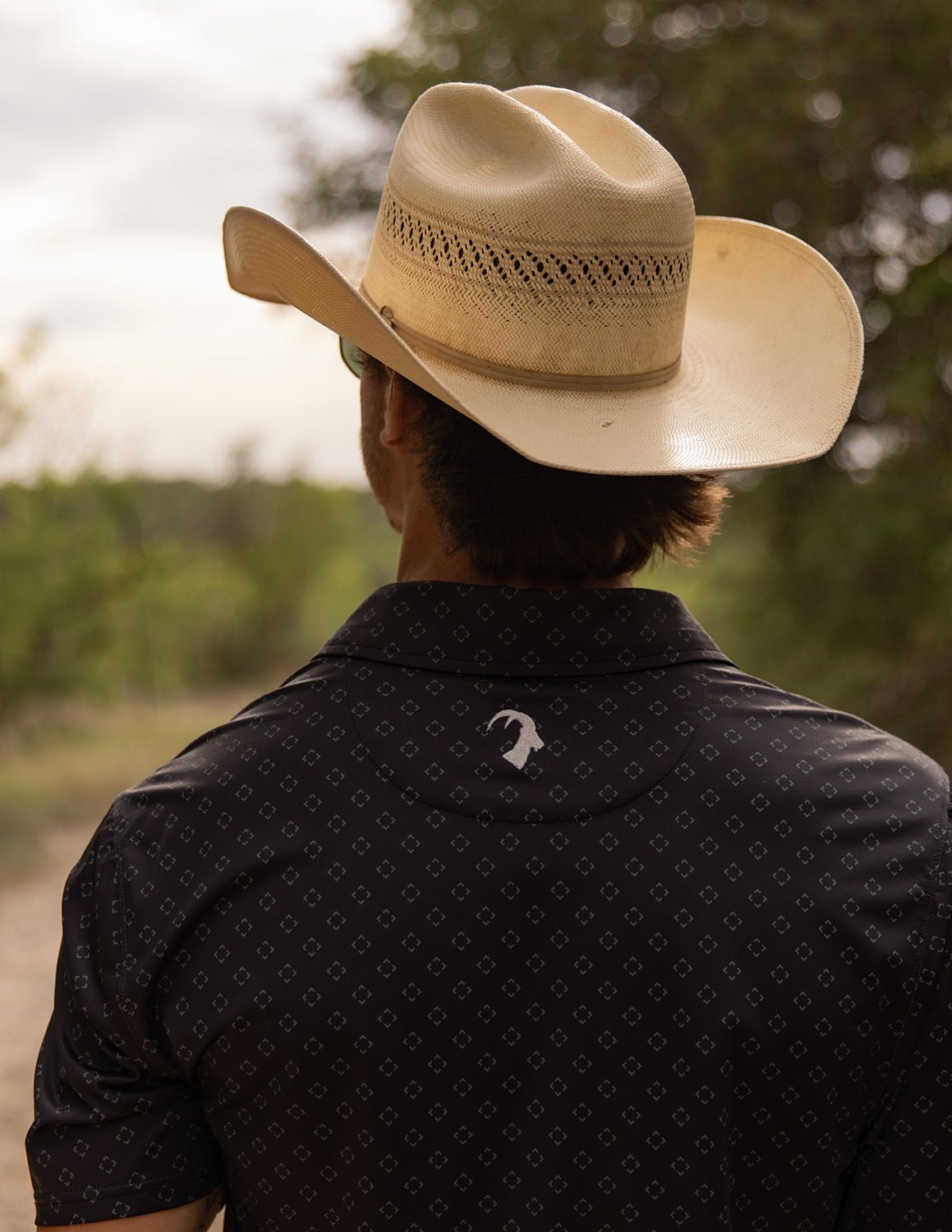 The Quad Printed Polo - High Creek