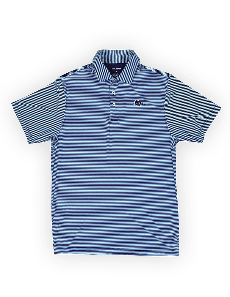 UTSA Hairline Stripe Polo Navy - High Creek