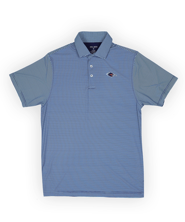 UTSA Hairline Stripe Polo Navy - High Creek