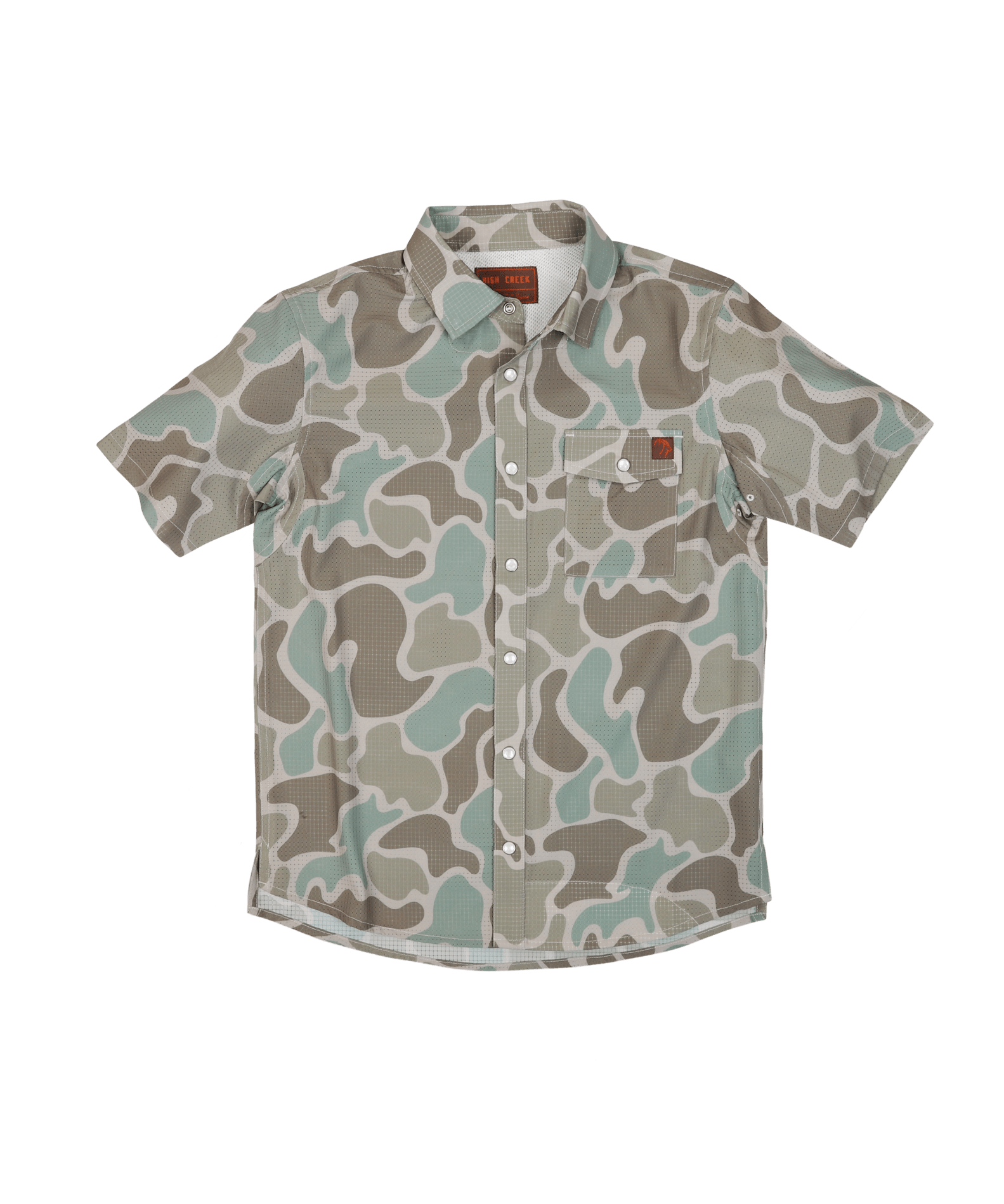 Youth Cole Camo Button Up - High Creek