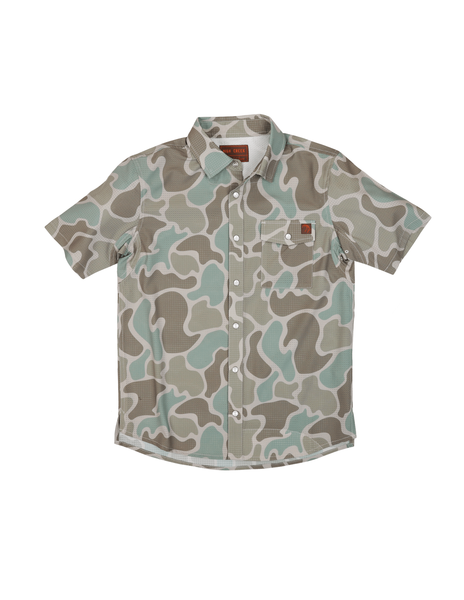 Youth Cole Camo Button Up - High Creek
